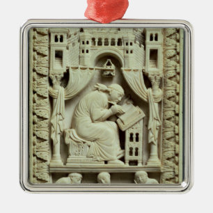 Ornement Métallique Écriture de St Gregory avec des scribes ci-dessous