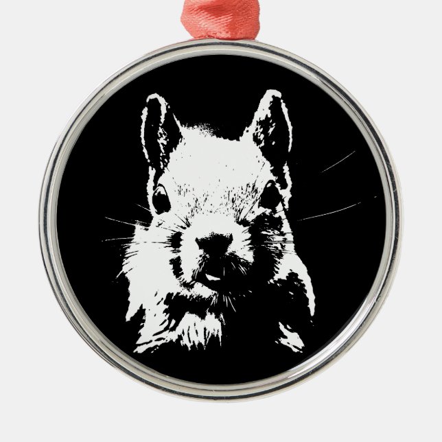 Ornement Métallique Écureuil (Devant)