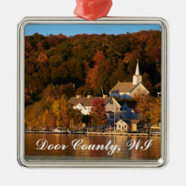 Ornement Métallique Ephraim, le Wisconsin au coucher du soleil
