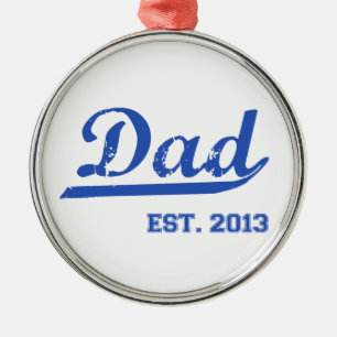 ORNEMENT MÉTALLIQUE EST DE PAPA. NOUVEAU CADEAU DE FÊTE DES PÈRES DE