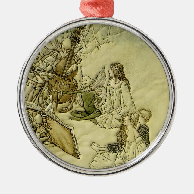 Ornement Métallique Et une chanson de fée - Arthur Rackham (Devant)
