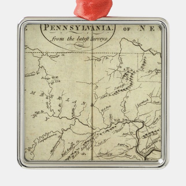 Ornement Métallique État de la Pennsylvanie (Devant)