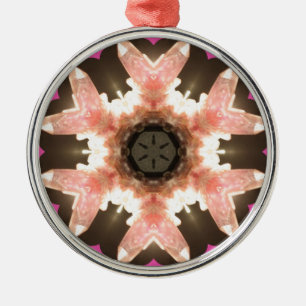 Ornement Métallique Étincelle rose de quartz rose !