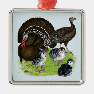 Ornement Métallique Famille turque de bronze
