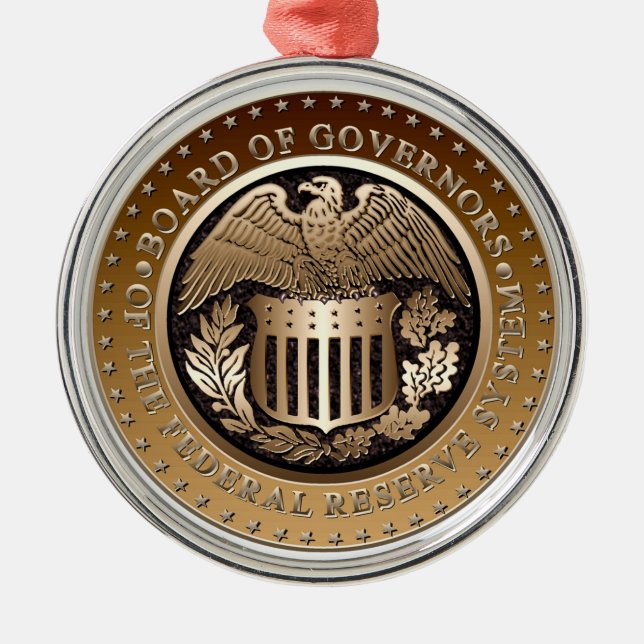 Ornement Métallique Federal Reserve (Devant)