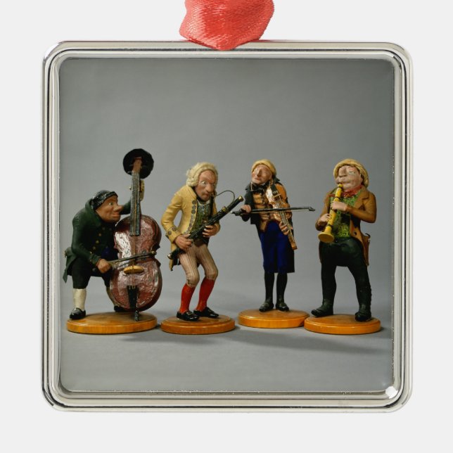 Ornement Métallique Figurines de caricature des musiciens (Devant)