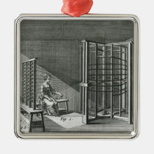 Ornement Métallique Fils en soie de déformation, illustration