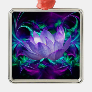 Ornement Métallique Fleur de lotus pourpre et sa signification