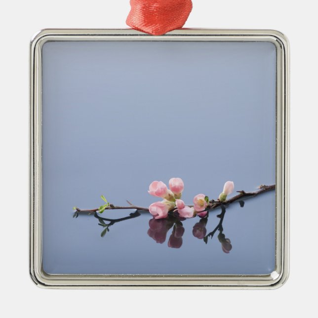 Ornement Métallique Fleurs de cerisier sur l'eau (Devant)