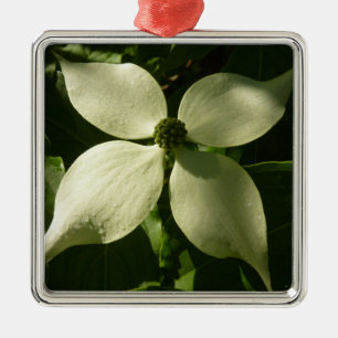 Ornement Métallique Flore printanière du Dogwood illuminé