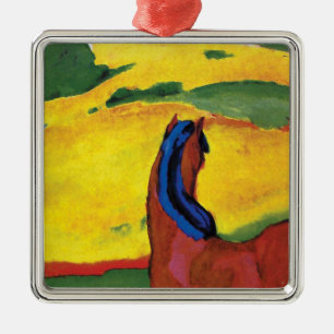 Ornement Métallique Franz Marc - Cheval dans un paysage