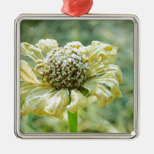 Ornement Métallique Frosty Zinna