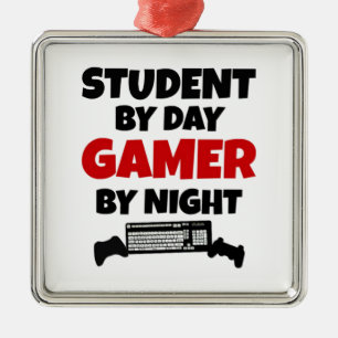 Ornement Métallique Gamer étudiant