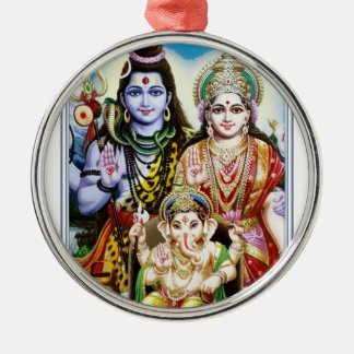 Ornement Métallique Ganesh, Shiva et Parvati, seigneur Ganesha, Durga