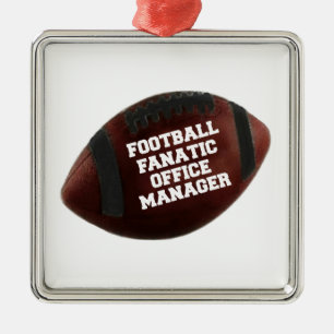 Ornement Métallique Gestionnaire de bureau Fanatique Football