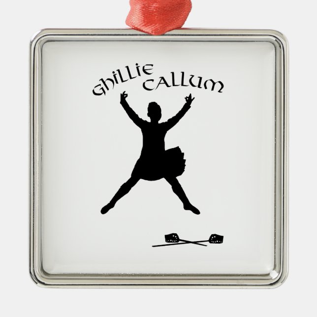 Ornement Métallique Ghillie Callum - Danseuse écossaise d'épée (Devant)