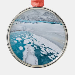 Ornement Métallique Glace de glacier gelée, Islande