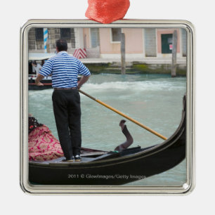 Ornement Métallique Gondoles dans le canal de Venise