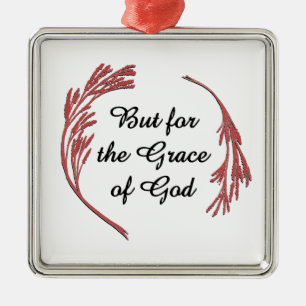 Ornement Métallique Grace De Dieu Récupération Slogan Inspirationnel D