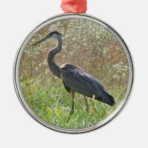 Ornement Métallique Grand héron bleu - Ardea herodias