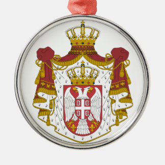 Ornement Métallique Grb Srbije, manteau des bras serbe