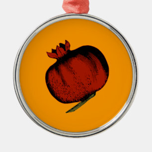 Ornement Métallique Grenade