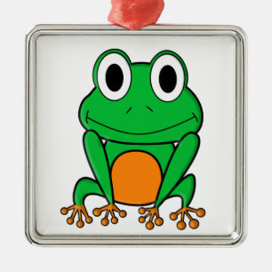 Ornement Métallique Grenouille