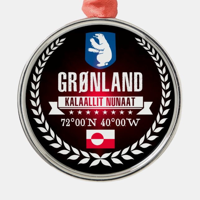 Ornement Métallique Groenland (Devant)
