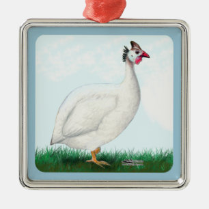 Ornement Métallique Guinée blanche