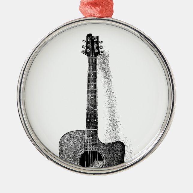 Ornement Métallique Guitare classique (Devant)
