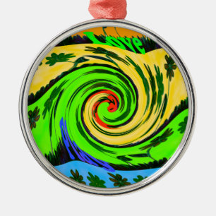 Ornement Métallique Hakuna Matata Tsunami Amour Vague Couleurs.png