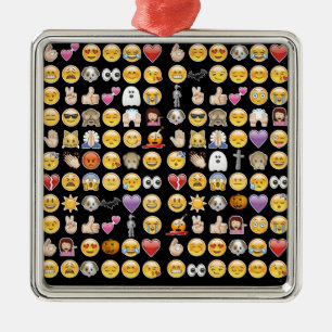 Ornement Métallique halloween emoji