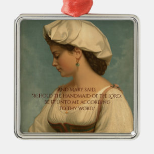 ORNEMENT MÉTALLIQUE HANDMAID DU SEIGNEUR