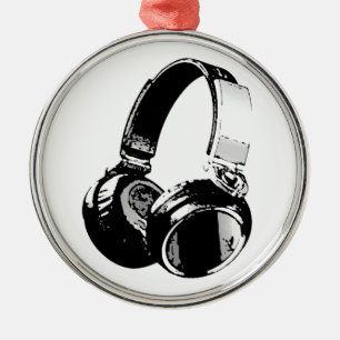 Ornement Métallique Headphone