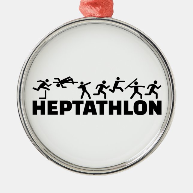 Ornement Métallique Heptathlon (Devant)