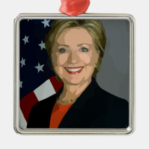 Ornement Métallique hillary clinton