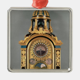 Ornement Métallique Horloge astronomique