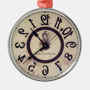 Ornement Métallique Horloge curieuse 1
