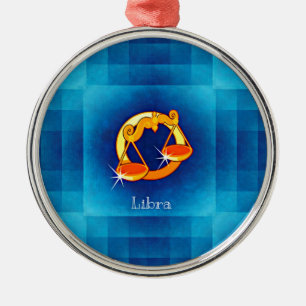Ornement Métallique horoscope de libra