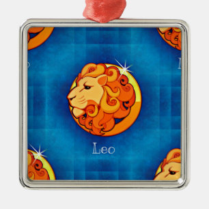 Ornement Métallique horoscope leo