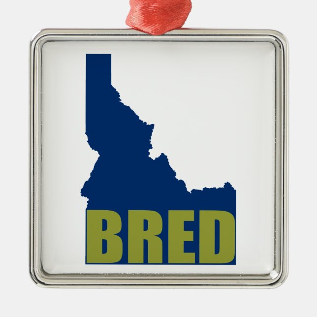 Ornement Métallique Idaho Bred (Devant)