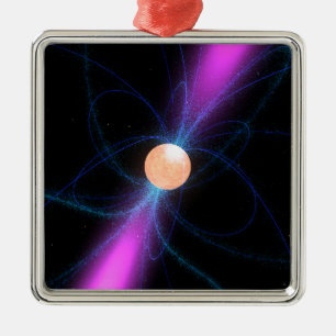 Ornement Métallique Illustration d'un pulsar 2