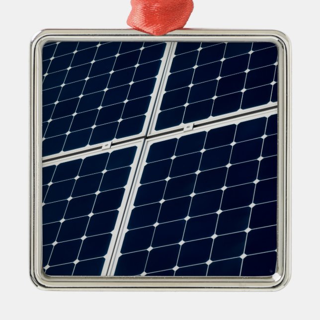 Ornement Métallique Image amusante d'un panneau solaire (Devant)