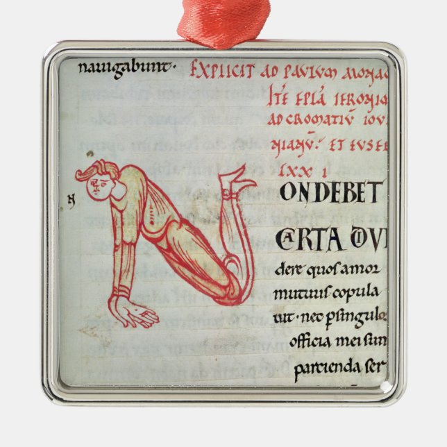 Ornement Métallique Initiale 'N de Historiated (Devant)