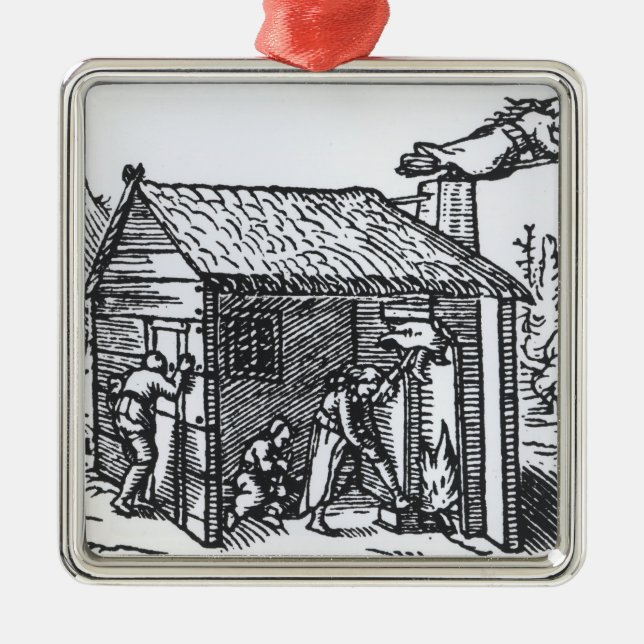Ornement Métallique Intérieur de la Chambre d'une sorcière, 1579 (Devant)