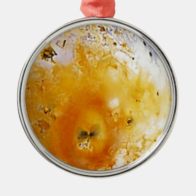 Ornement Métallique Io de la lune de Jupiter (Devant)