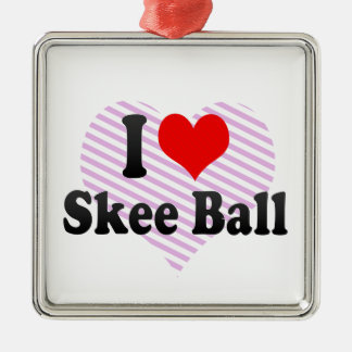 Ornement Métallique J'aime la boule de Skee