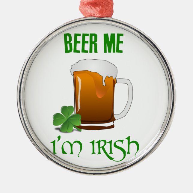 Ornement Métallique Je suis irlandais (Devant)