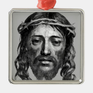 ORNEMENT MÉTALLIQUE JESUS CHRIST