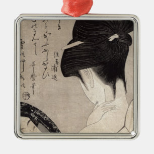 Ornement Métallique Jeune femme appliquant le maquillage, c.1795-96